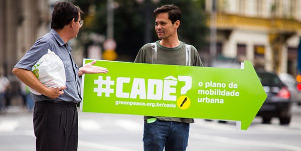 Greenpeace luta pela mobilidade urbana