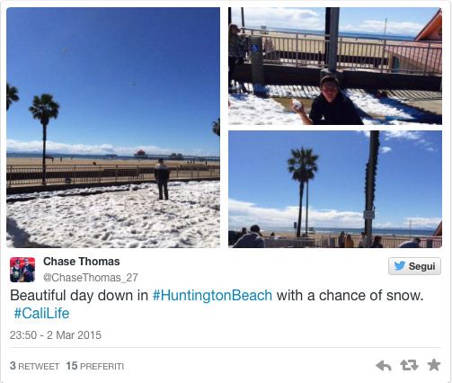 Neve em Huntington Beach