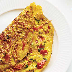 omlet turmeric tomato onions