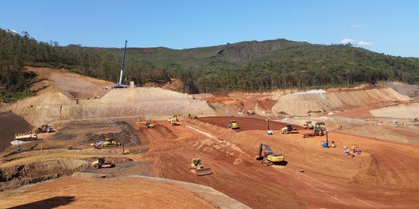 obras da barragem