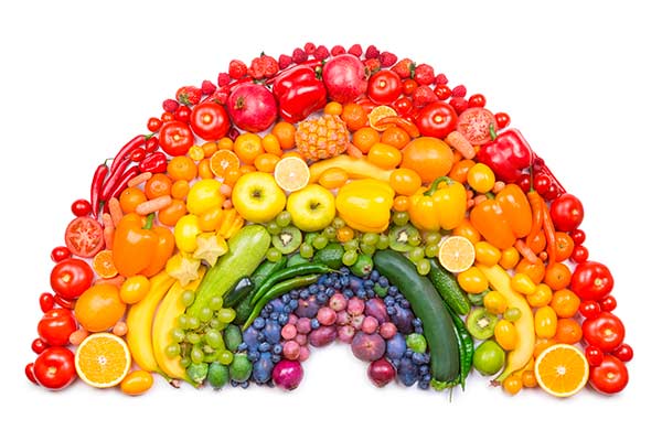 Arco-íris dos alimentos 