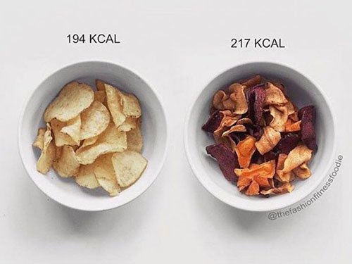alimentos saudáveis menos calorias