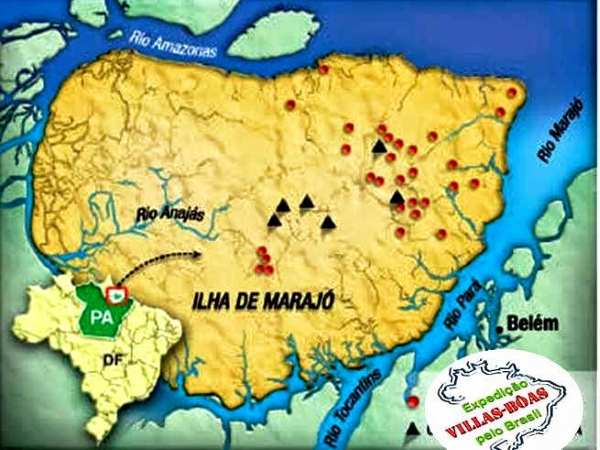 ilha do marajo mapa