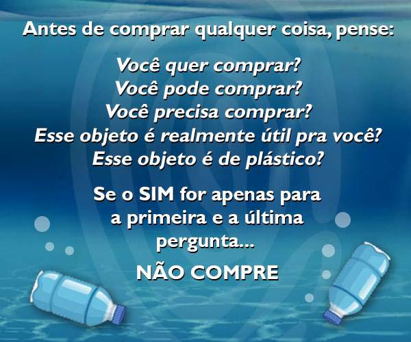 nao compre plastico