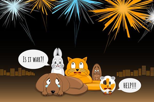 fogos de artifício