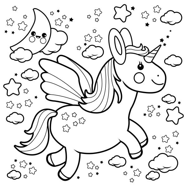 unicornio imagens colorir 4