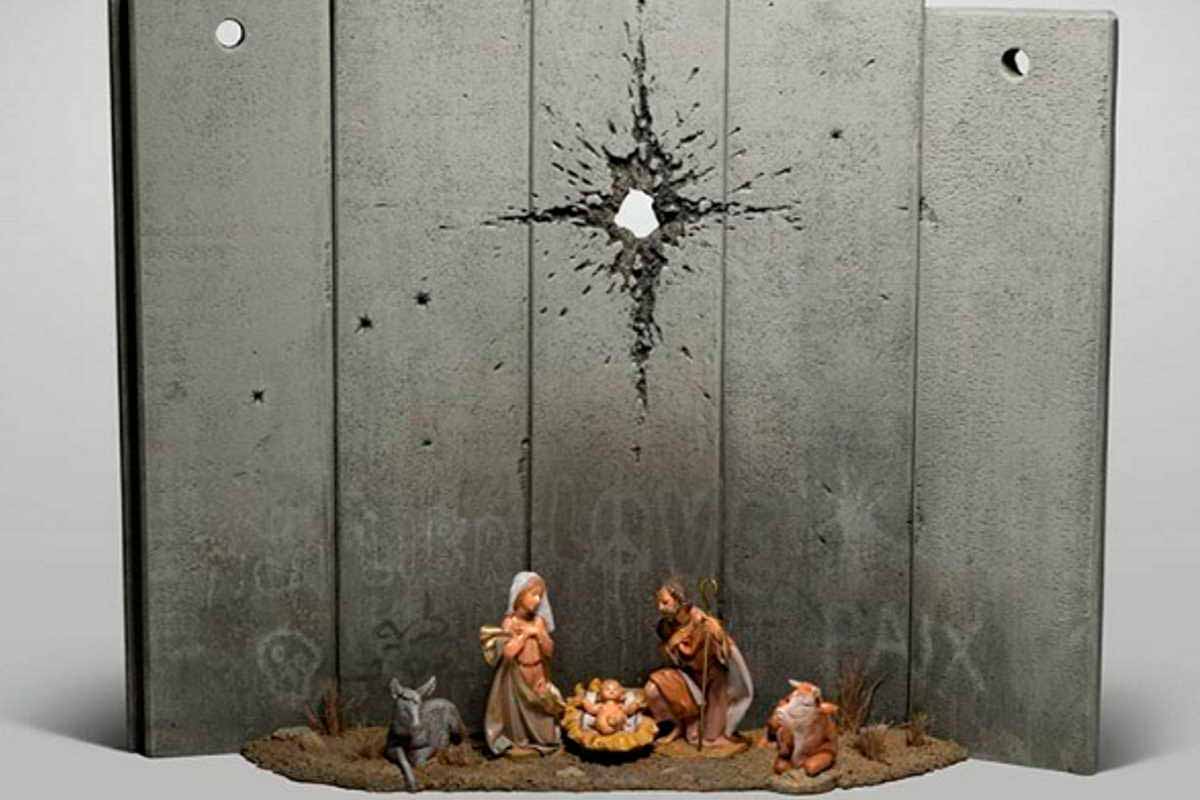 O presépio de Banksy que mostra a cicatriz de Belém e nos desperta para a consciência
