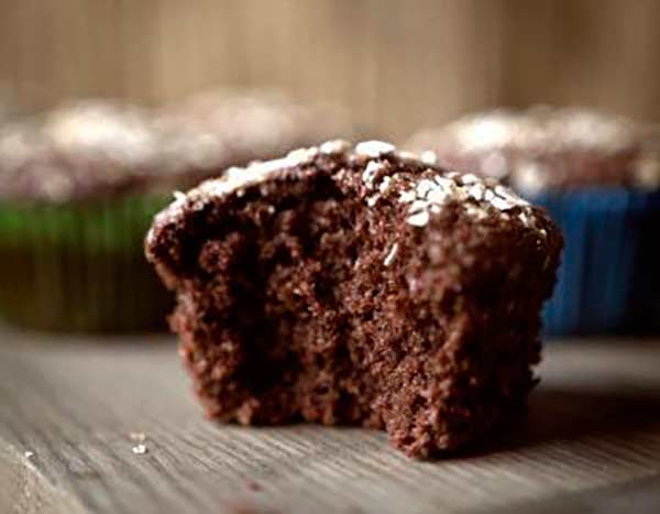 Muffin de Chocolate com Aveia