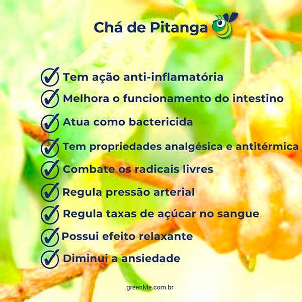 Resumo: benefícios do chá de pitanga