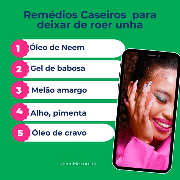 Resumo- Remédios caseiros para deixar de comer unha