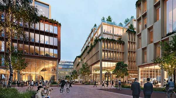 Stockholm Wood City – Atrium Ljungberg